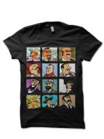Tin Tin Black Half Sleeve T-Shirt