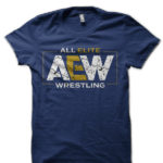 Aew Wrestling Half Sleeve T-Shirt