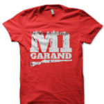 M1 Garand Red Half Sleeve T-Shirt