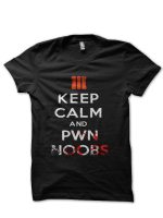 Pwn Noobs Black Half Sleeve T-Shirt