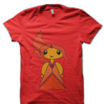 Comicones Flame Princess Red Half Sleeve T-Shirt