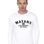 Mayans MC Black Slogan Front Print Only White Full Sleeve T-Shirt