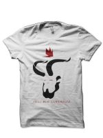 Hell Boy White Half Sleeve T-Shirt