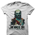 Joker Half Sleeve White T-Shirt