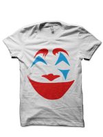 Joker Half Sleeve White T-Shirt