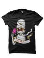 Mummy Lolly Ting Black Half Sleeve T-Shirt
