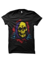 Skeletor Black Half Sleeve T-Shirt