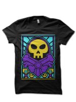 Skeletor Black Half Sleeve T-Shirt
