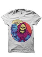 Skeletor White Half Sleeve T-Shirt