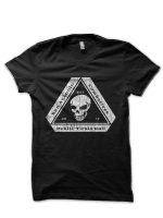 Upper Chest Left Saptk Modern Vintage Black Half Sleeve T-Shirt