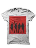 U2 White Half Sleeve T-Shirt