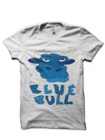 Blu Bull cartoon Half Sleeve T-Shirt