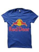 Red Deer Energy Drink Royal Blue Half Sleeve T-Shirt