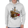 Viking Metal - Celtic Dragon and Sword Grey Hoodie