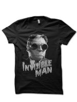 The Invisible Man Half Sleeve Black T-Shirt