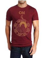 Om Maroon Half Sleeve T-Shirt