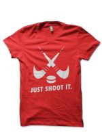 Just Shoot It Nike Half Sleeve T-Shirt