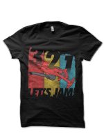 Let's Jam Black Half Sleeve T-Shirt
