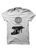 Versace Medusa White Half Sleeve  T-Shirt