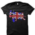 Hughes Taylor Union Jack Logo Half Sleeve  (Dark Shirts)