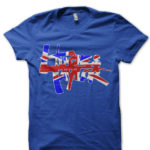 Hughes Taylor Union Jack Logo Half Sleeve  (Dark Shirts)