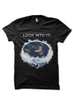 Look into it Black Half Sleeve T-Shirt