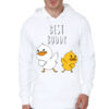 Best Buddy White Hoodie