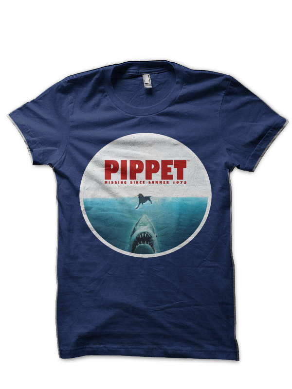 Jaws - Pippet Navy Blue T-Shirt