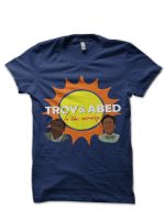 Troy And Abed In The Morning Navy Blue T-Shirt