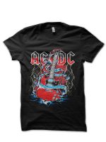 AC/DC - Guitar Black T-Shirt