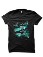 Tree Spirits Black Half Sleeve T-Shirt