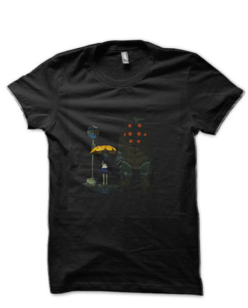 Bioshock Big Friend Black Half Sleeve T-Shirt
