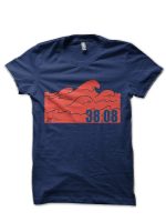 Alpine Ruby Waves Navy Blue T-Shirt