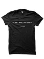 Gerraraheremehn" X Givenchy Paris Black Half Sleeve T-Shirt