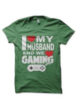 Bullet for My Valentine Love my husband and we love gaming Half Sleeve T-Shirt