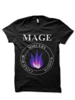 Mage Fantasy RPG Class Arcane Magic Black T-Shirt