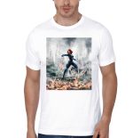 Black Widow - Retro White T-Shirt