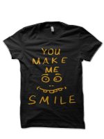 You Make Me Smile Black T-Shirt