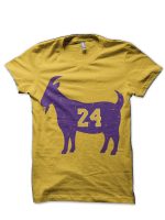 Kobe Bryant-Goat 24 vintage Yellow T-Shirt