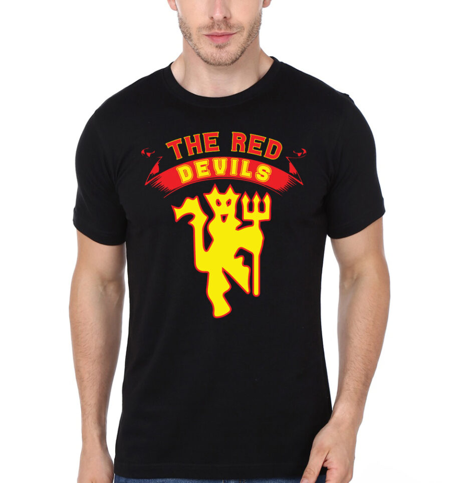 Manchester United The Red Devils T-Shirt Black T-Shirt