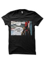 I Don't Want To Talk To People-Red Hood Black T-Shirt