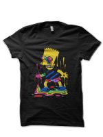 Trippy Bart Black T-Shirt