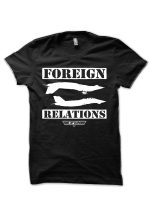 Top Gun Foreign Relations Black T-Shirt