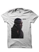 Akon White T-Shirt