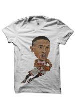 Rose Caricature White T-Shirt