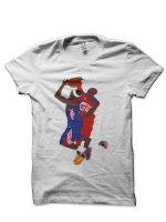 Kobe Bryant Block On LeBron James White T-Shirt