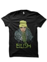 Billie Eilish Half Sleeve Black T-Shirt