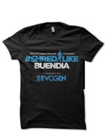 Evogen Half Sleeve Black T-Shirt