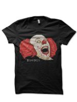 Pennywise Clown Exodus Half Sleeve Black T-Shirt