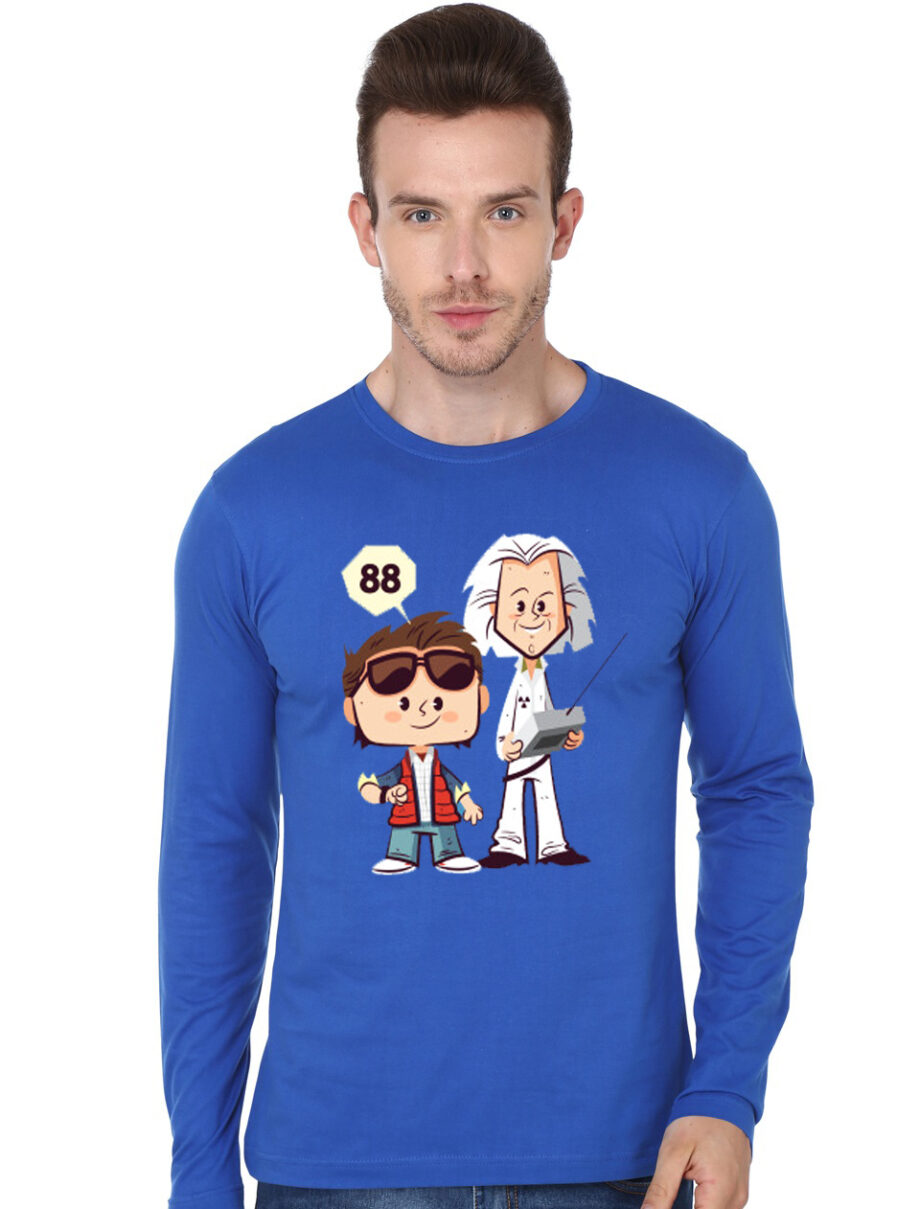 Back to the Future Royal Blue T-Shirt